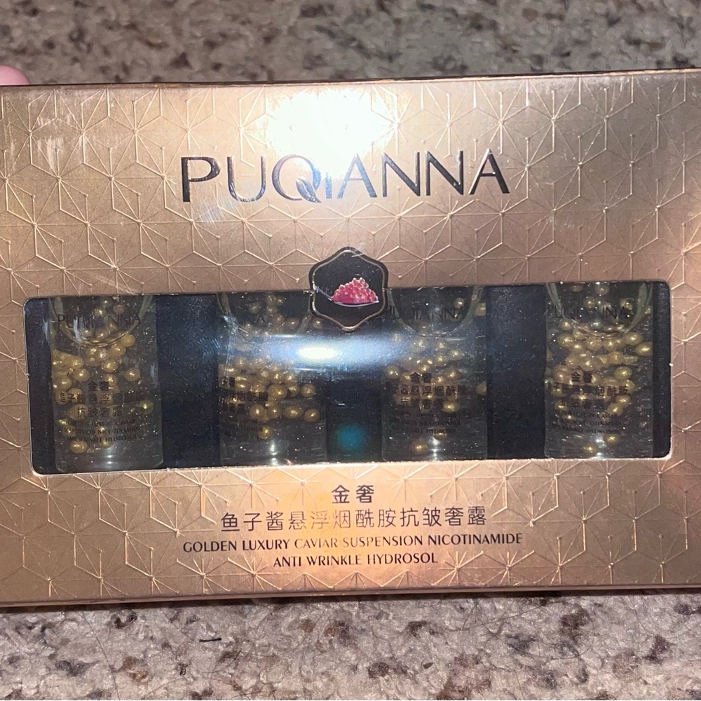 PUQIANNА Golden Luxury Caviar Suspension Set - Gold